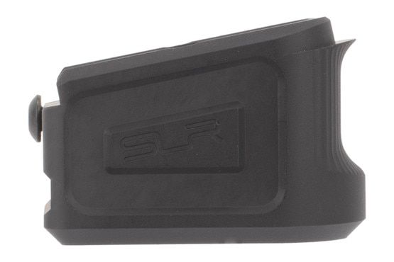 SLR Rifleworks Glock G26 +5 magazine extension is black hardcoat anodized